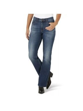 LEE Midrise Boot Cut Jeans, Medium Wash, Size 6